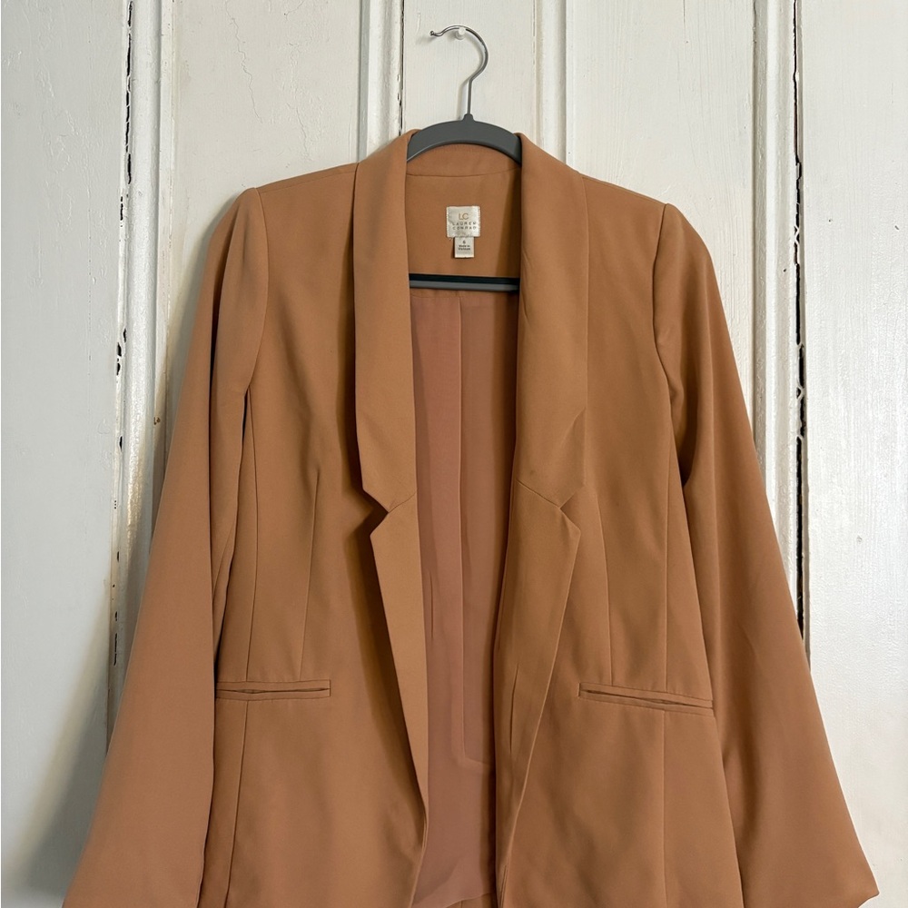 LC Lauren Conrad Women's Camel Blazer